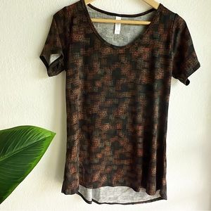 Lularoe Black & Orange Tee